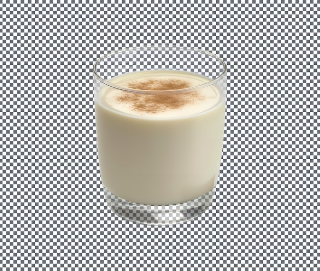sweet eggnog cheesecake isolated on white background