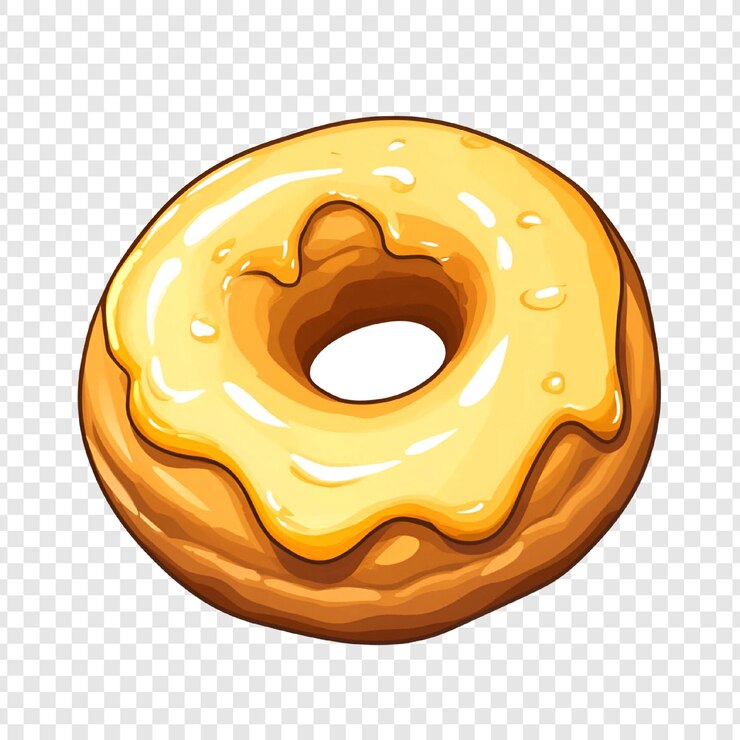 PSD sweet glazed donut image delicious pastry food photography