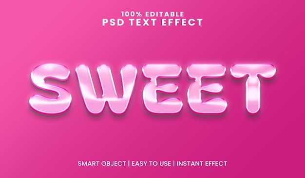 Sweet Pink Text Effect