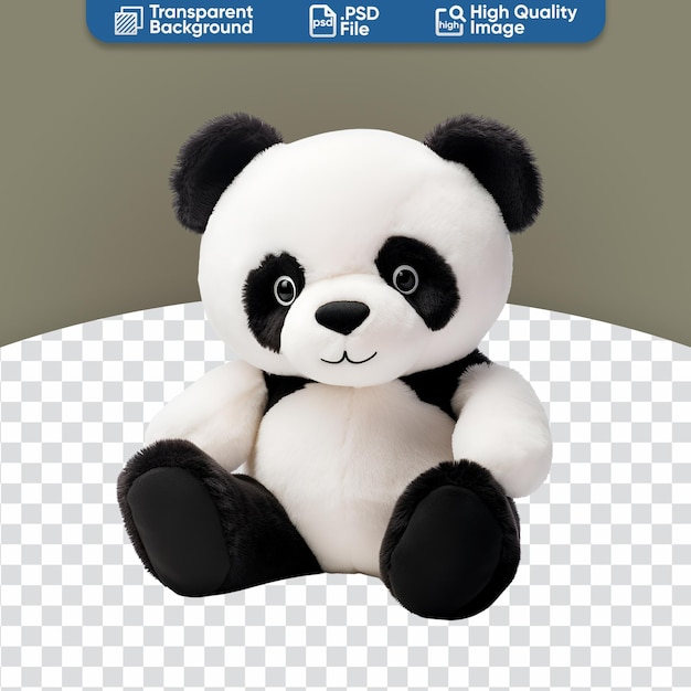 PSD sweet plush panda bear stuffed creature toy