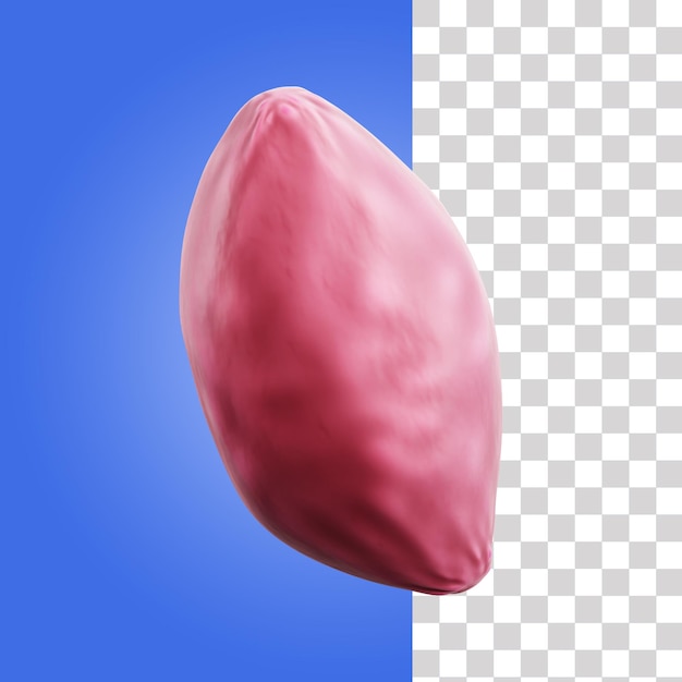 Sweet potato 3d icon 3