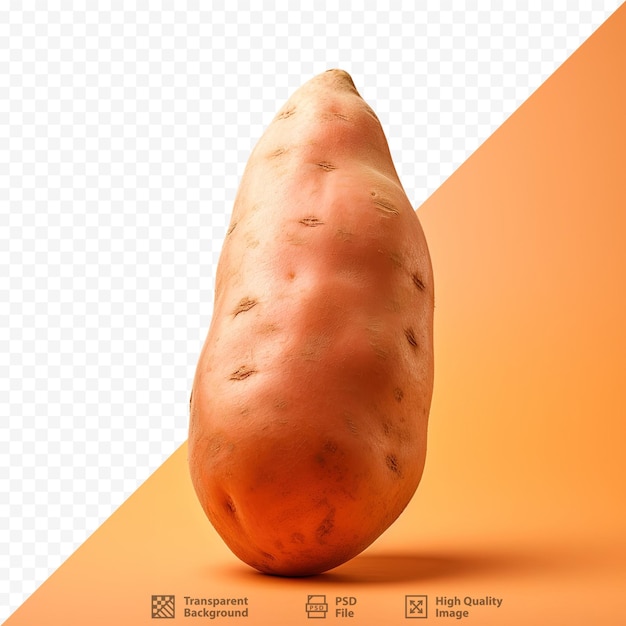 PSD sweet potato against transparent background