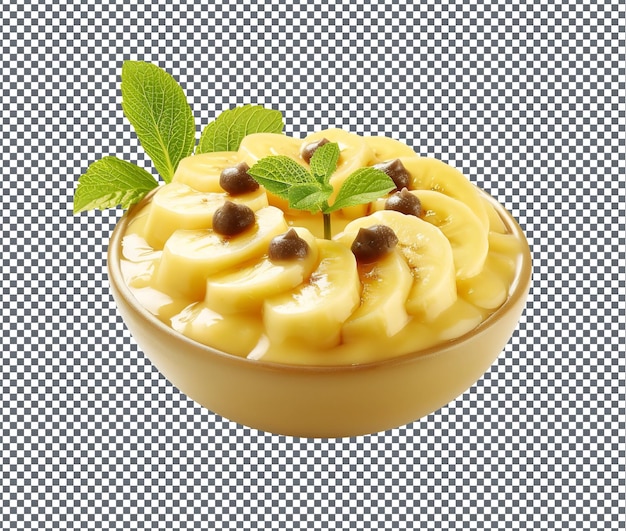Sweet Praia Plantain Pudding isolated on transparent background
