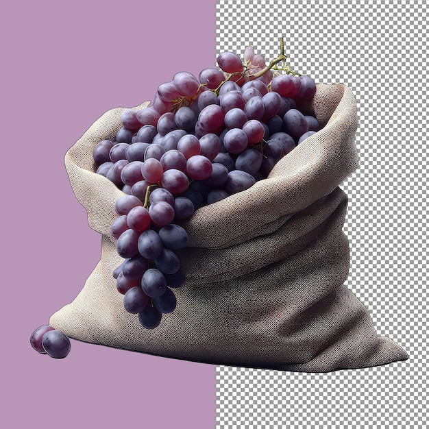 PSD sweet_red_grape_harvestpng