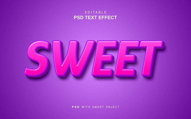 Sweet text effect
