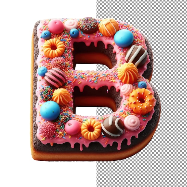 PSD sweet typography indulge in delicious 3d cake letters