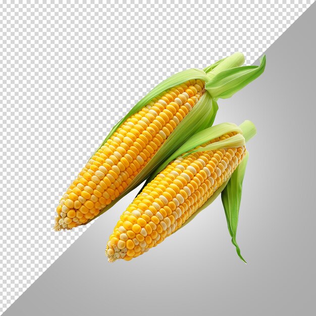 PSD sweetcorn isolated