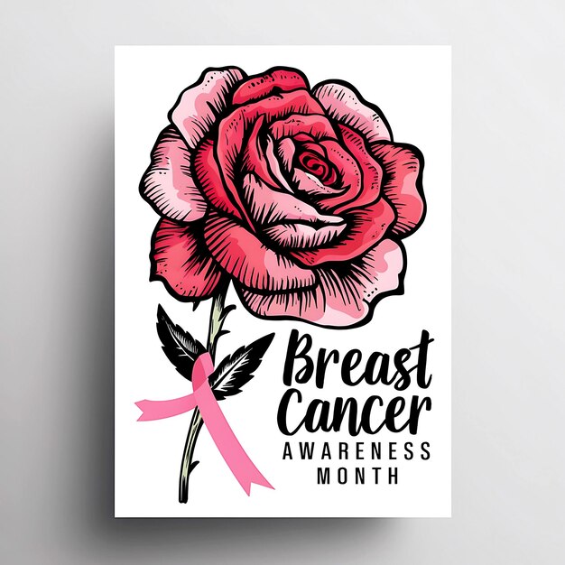 PSD Świadomość o raku piersi projekt szablonu plakatów mediów społecznościowych