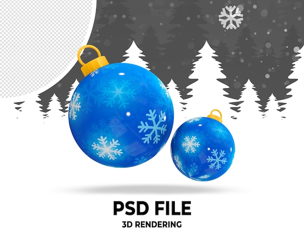 PSD Świąteczna kula 3d