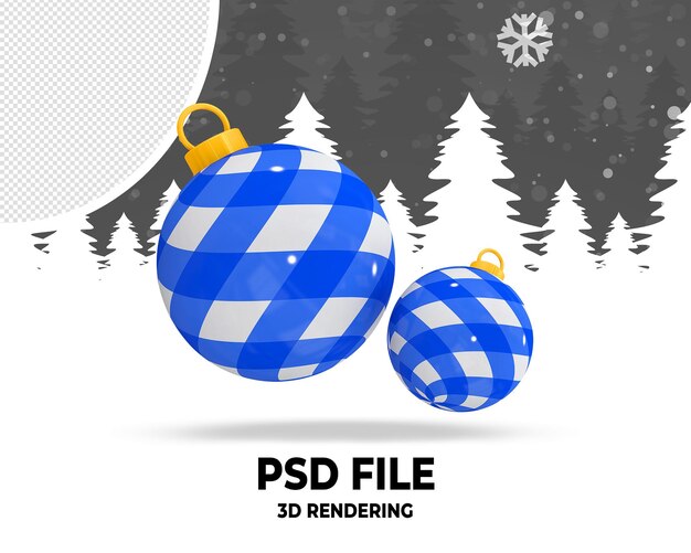 PSD Świąteczna kula 3d