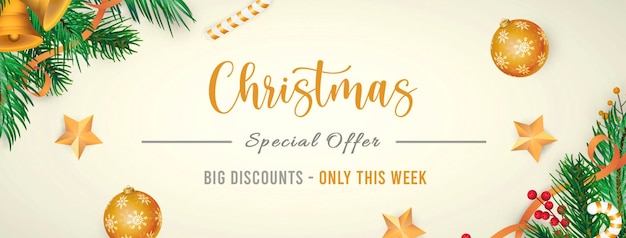 Świąteczna oferta specjalna banner media społecznościowe