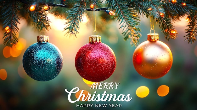 Świąteczne tinsel tło