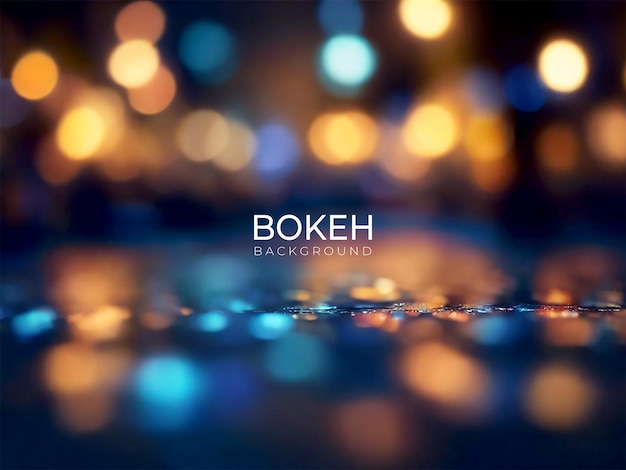 PSD Światła bokeh w tle