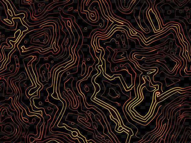 PSD Światłe neonowe wzory obwodu obwodu tekstura materiał cir y2k tekstura kształt tło dekoracja sztuka