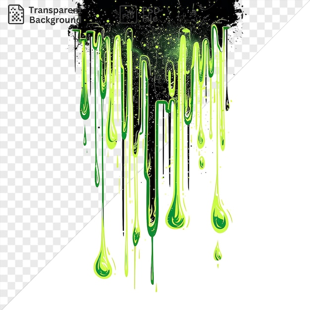 PSD Światło neonowe kropla symbol wektorowy kolor zielony elektryczny na odizolowanym tle