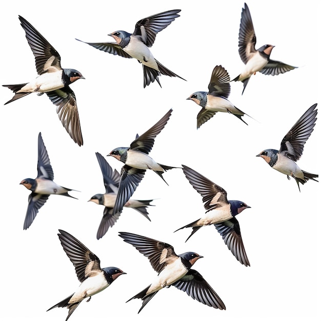 PSD Światowy dzień ptaków migrujących odizolowany na przezroczystym tle