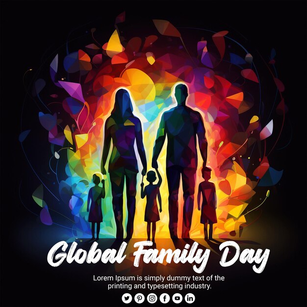PSD Światowy dzień rodziny (psd)