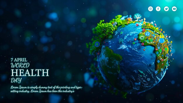 PSD Światowy dzień zdrowia dzień światowej świadomości zdrowia zielone środowisko do miłości i opieki