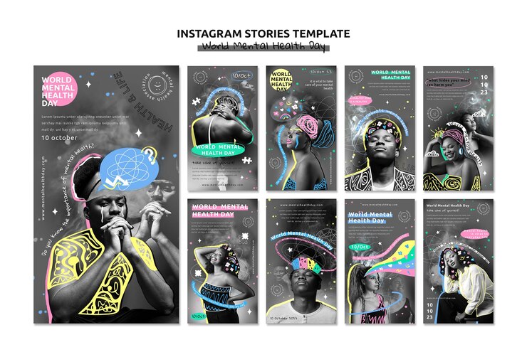 PSD światowy dzień zdrowia psychicznego instagram stories