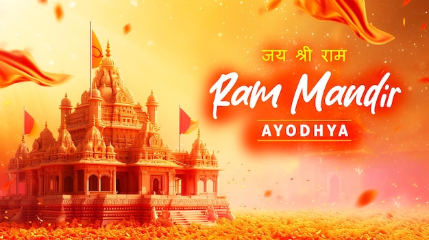 Świątynia Ram Mandir W Ayodhya Miejsce Urodzenia Pana Ramy