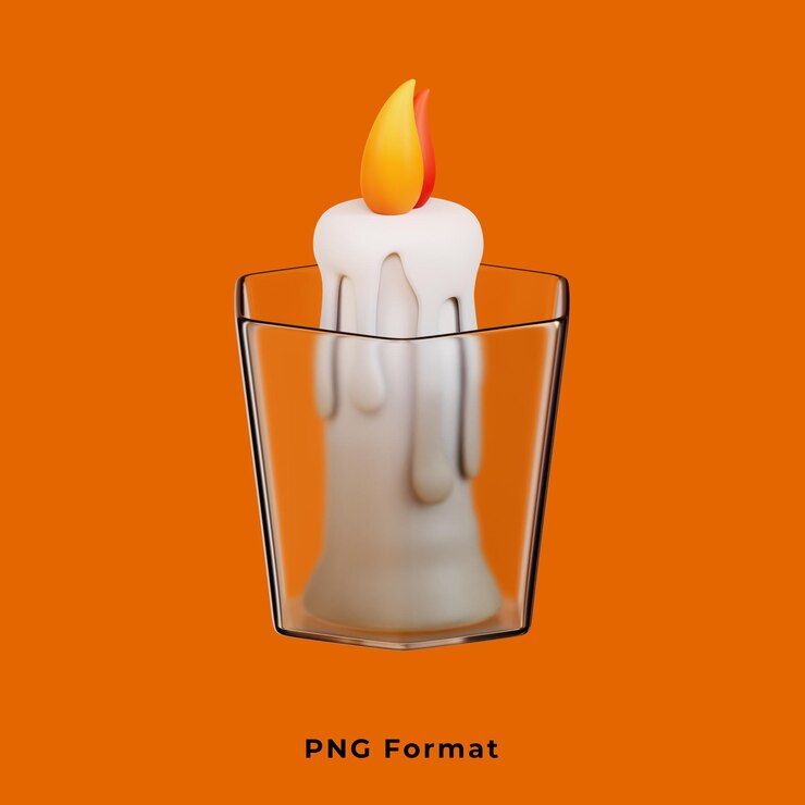 PSD świece halloween na tle png
