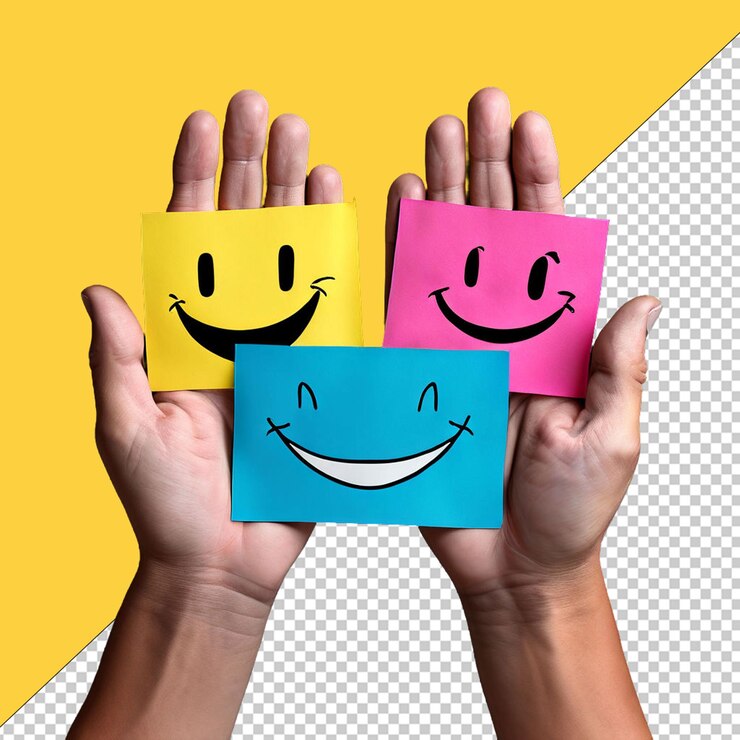 PSD świętowanie dnia emoji