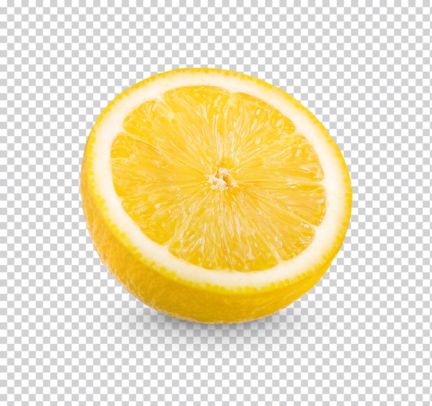 Świeża cytryna na białym tle Premium psd