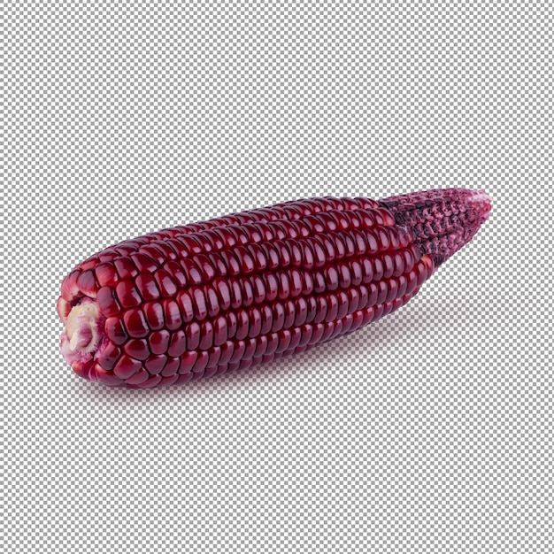 Świeża fioletowa kukurydza izolowana na tle alfa