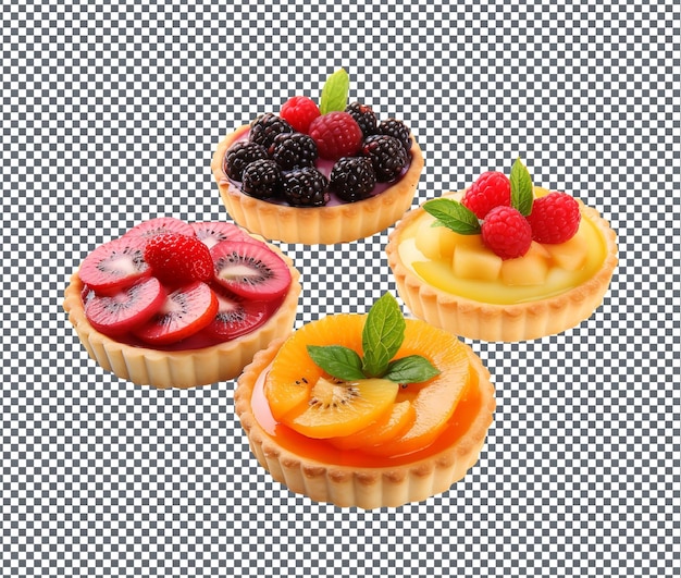 Świeże ciasteczka słodkie izolowane na przezroczystym tle