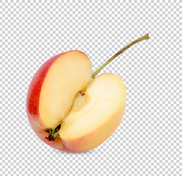 PSD Świeże jabłko w plasterkach na białym tle premium psd