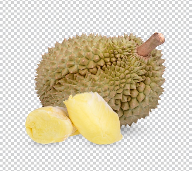Świeże Owoce Durian Na Białym Tle