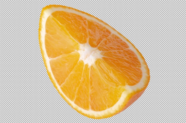 PSD Świeże owoce pomarańczy na przezroczystym tle