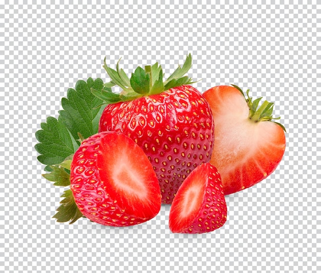 Świeże truskawki izolowane Premium PSD