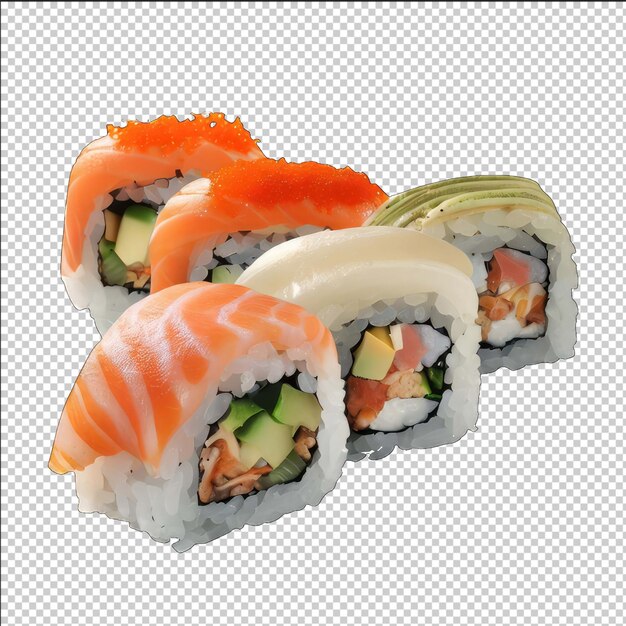 PSD Świeżo przygotowany projekt sushi