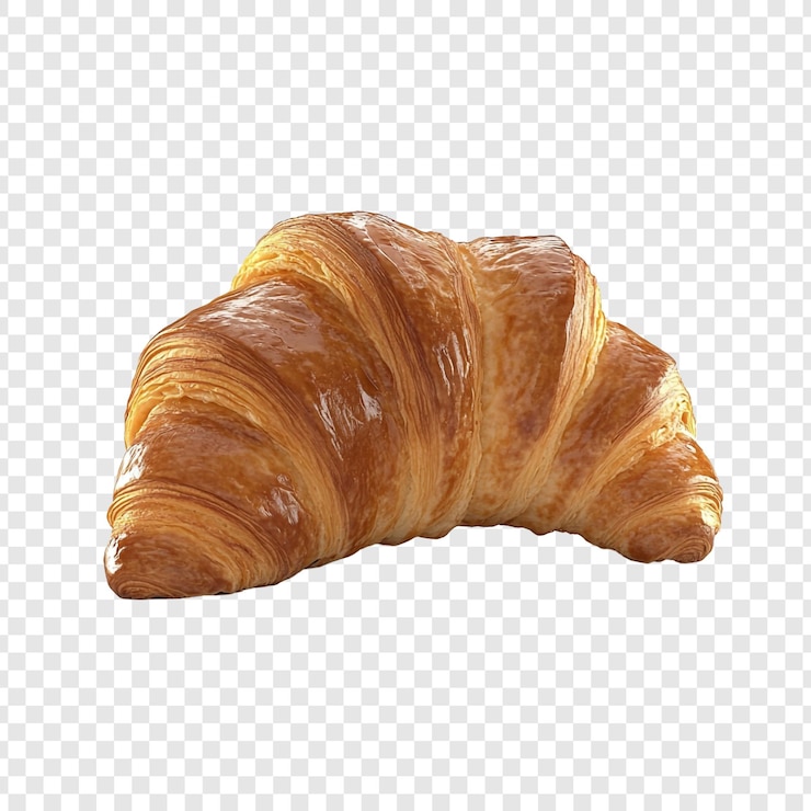 PSD świeżo upieczony croissant