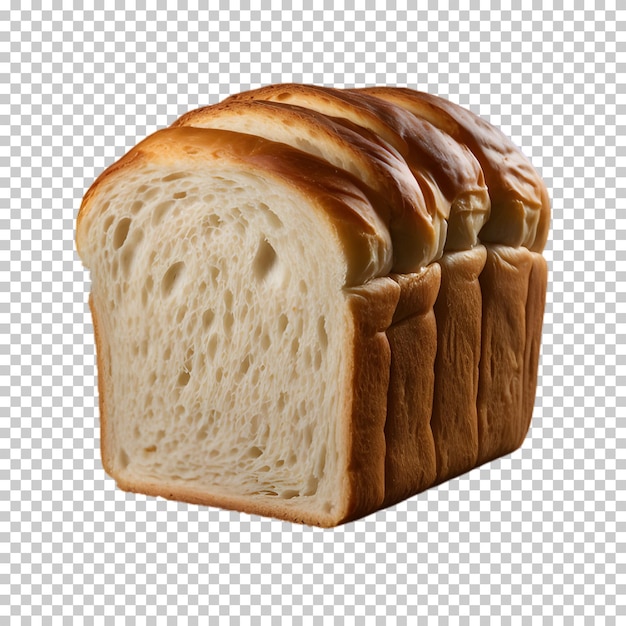 PSD Świeży biały chleb izolowany na przezroczystym tle