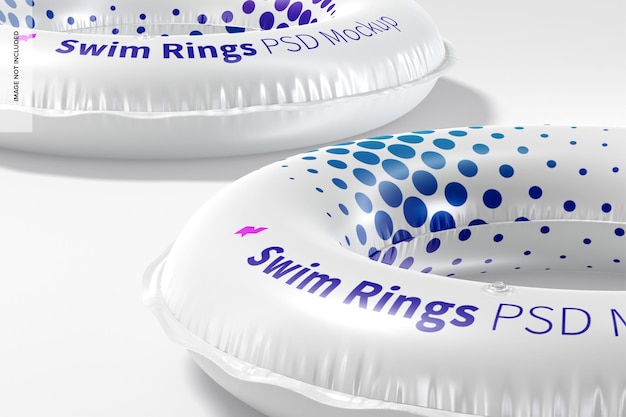 Swim Rings Mockup Close Up