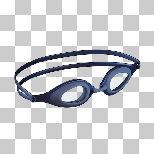 Occhialini da nuoto icona 3d