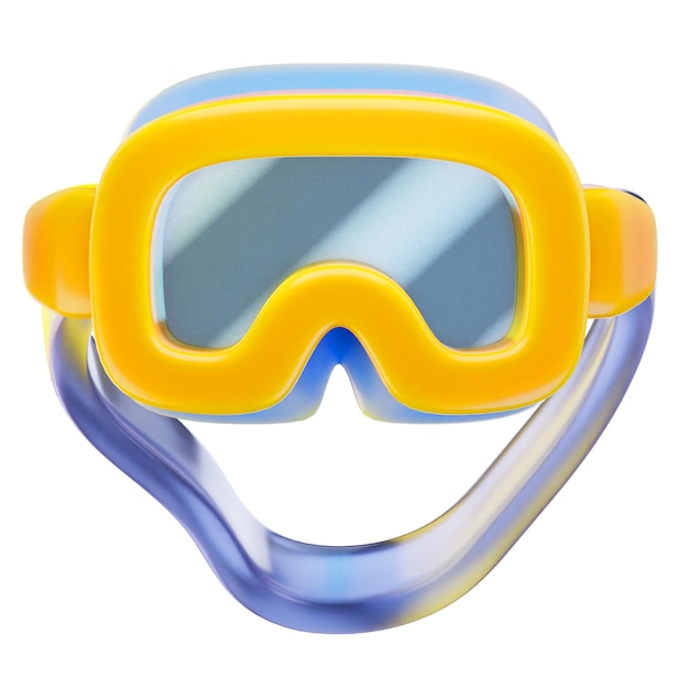 swimming goggles 3d render icon Summer illustration