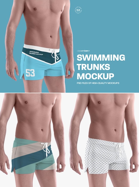 Swimming Trunks Mockups for Man