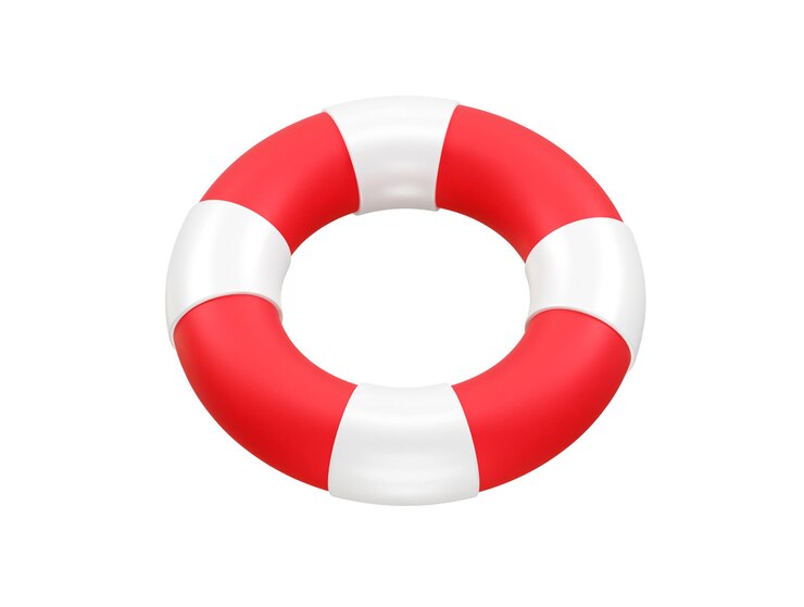PSD swimming tube vector illustration
