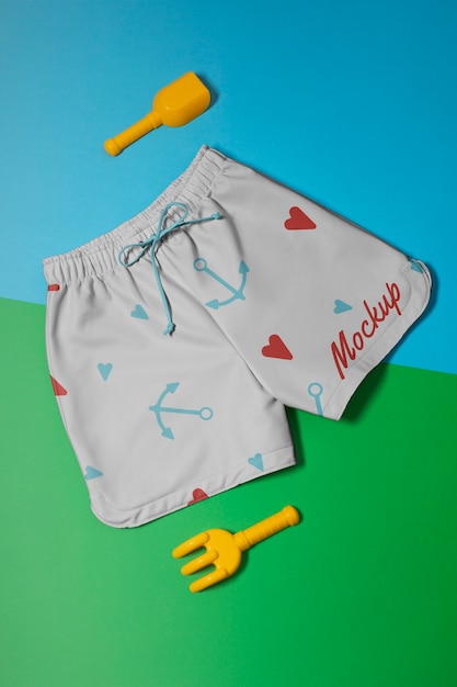 PSD swimsuit for babies and children made of shorts