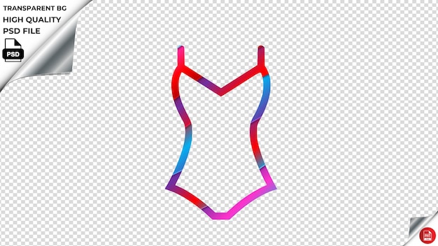PSD swimsuit design2 vector icon red blue purple ribbon psd transparent