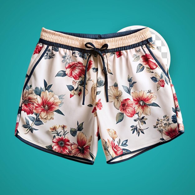 PSD swimsuit short with floral pattern