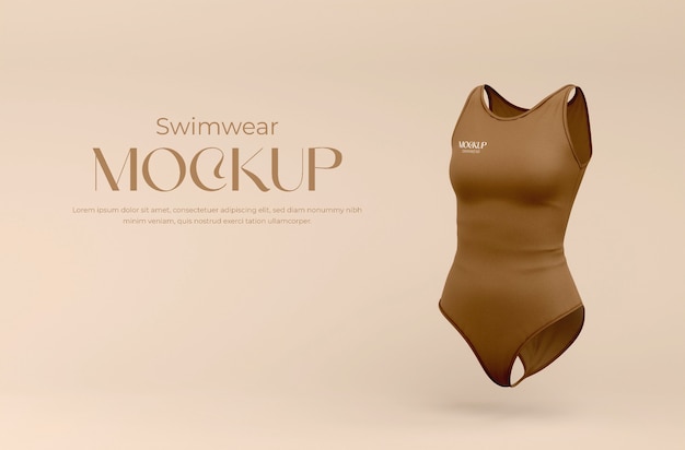 PSD design mock-up di costumi da bagno per donna