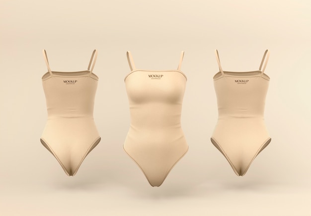 PSD design mock-up di costumi da bagno per donna