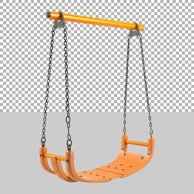 PSD swing chair in the park on transparent background ai generated