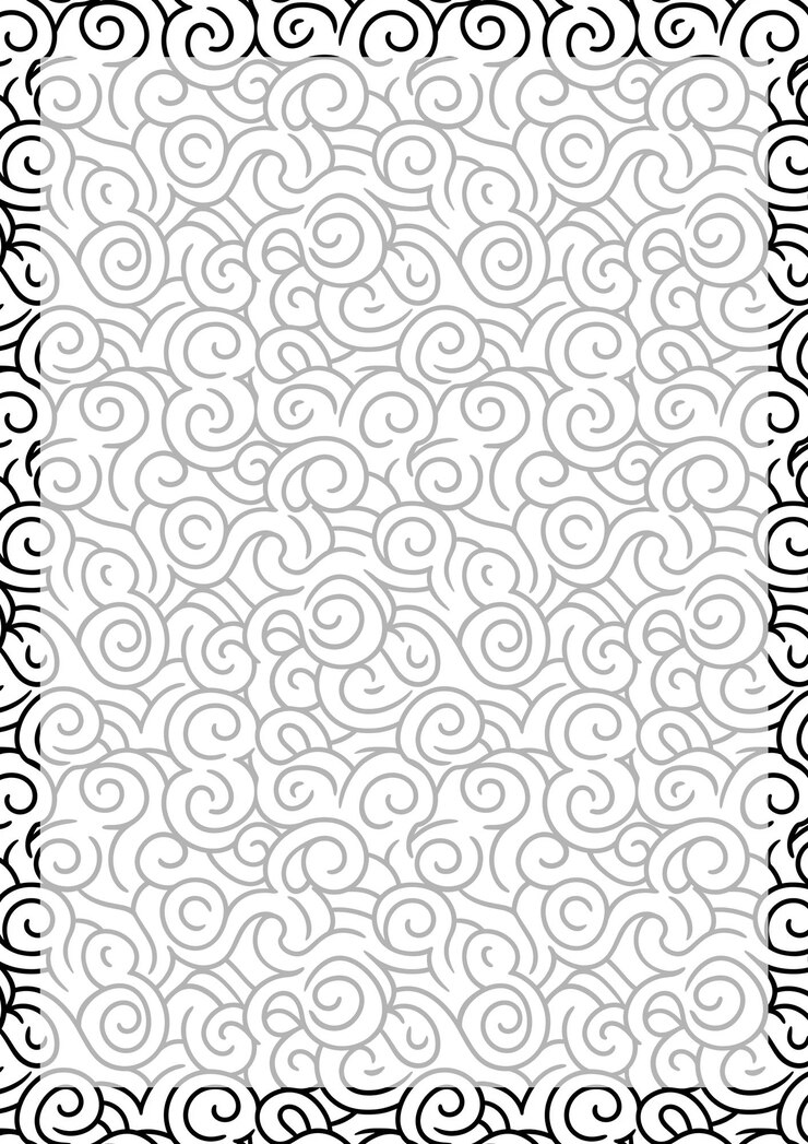 PSD swirling pattern frame