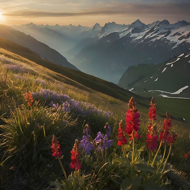 PSD paesaggio montuoso della svizzera