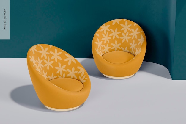 Swivel Chairs Mockup